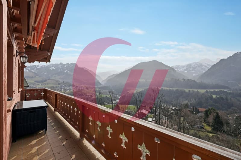 Chalet of 4.5 rooms in Crésuz with panoramic view! (3)