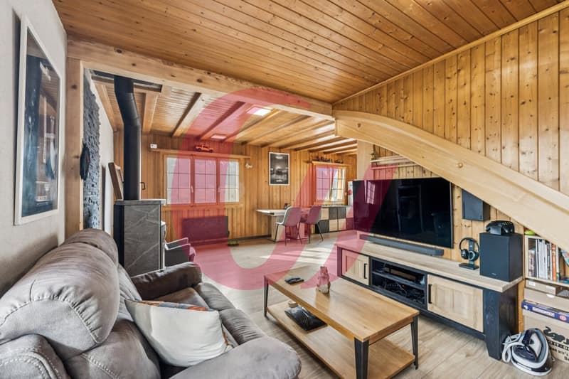 Chalet of 4.5 rooms in Crésuz with panoramic view! (6)