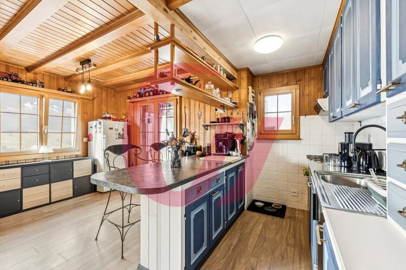 Chalet of 4.5 rooms in Crésuz with panoramic view! (4)