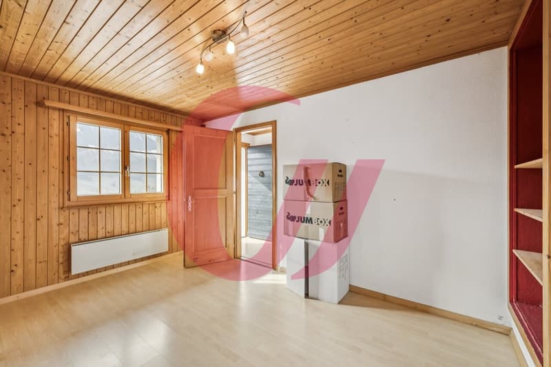 Chalet of 4.5 rooms in Crésuz with panoramic view! (8)