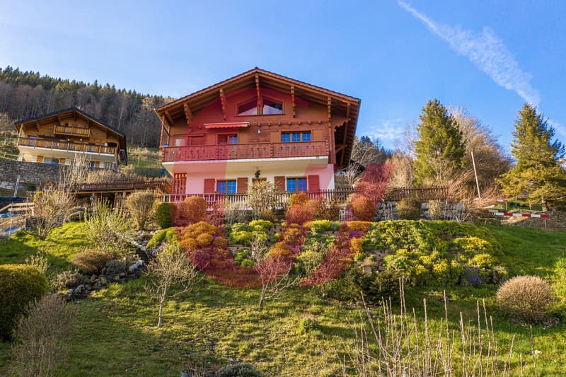 Chalet of 4.5 rooms in Crésuz with panoramic view! (1)