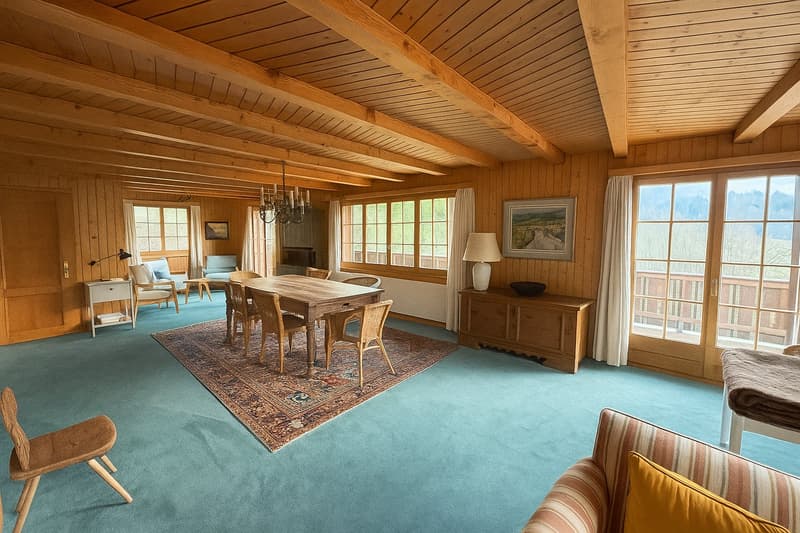 Spacious Chalet - exceptional and rare situation, 15 minutes from Gstaad (4)