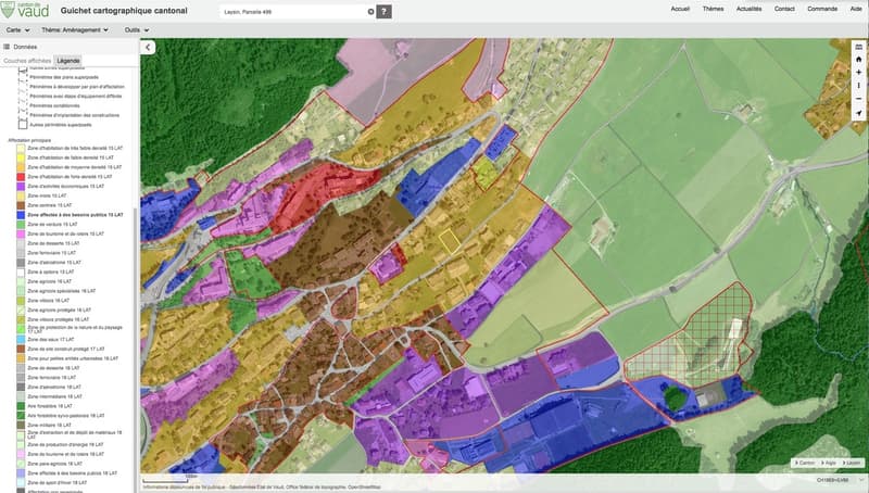 In Leysin, building plot for a building with a building permit. (2)