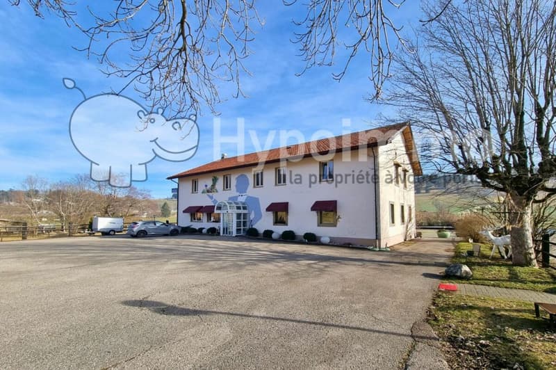 Beautiful building featuring a renowned restaurant and a 9-room apartment in the heart of nature (1)
