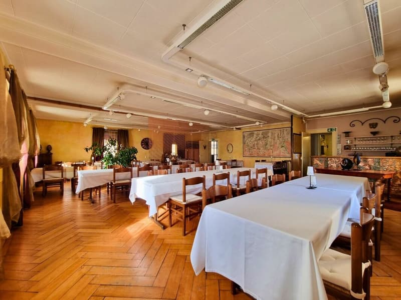 Beautiful building featuring a renowned restaurant and a 9-room apartment in the heart of nature (5)