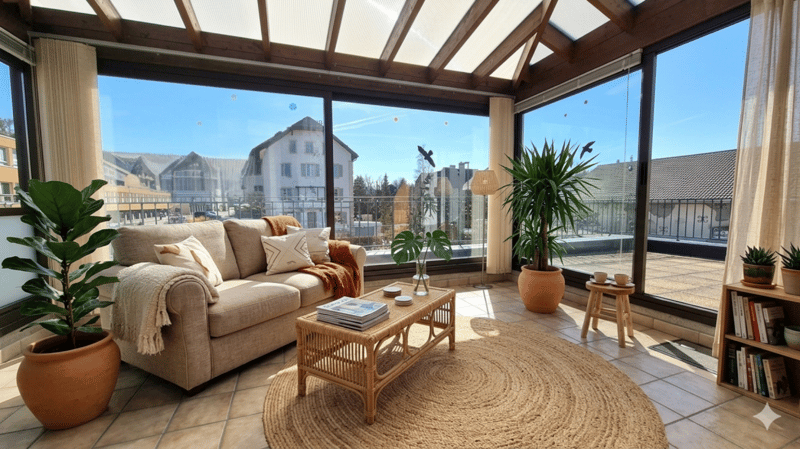 Prächtige 2-Zimmer-Wohnung mit großer Terrasse und Veranda renoviert (2)