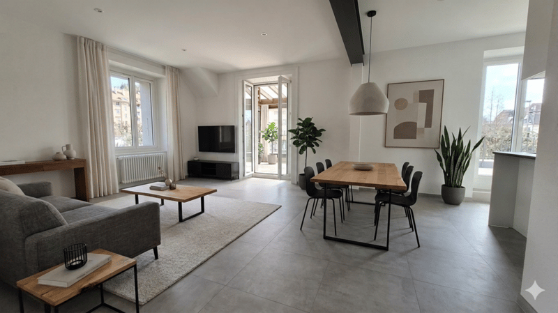 Prächtige 2-Zimmer-Wohnung mit großer Terrasse und Veranda renoviert (3)