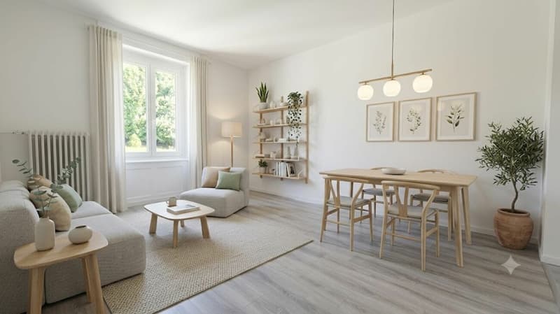 Magnificent 3-room apartment completely renovated with balcony - Le Locle (4)