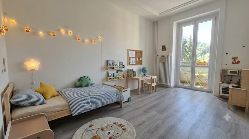 Magnificent 3-room apartment completely renovated with balcony - Le Locle (10)