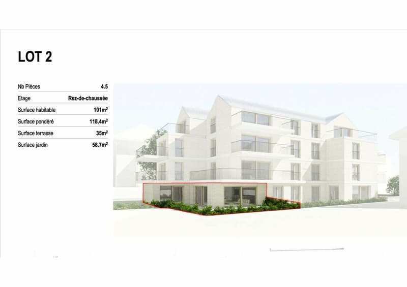 Les Carrels - Appartement de 4.5 pièces avec jardin Lot 2/B (8)