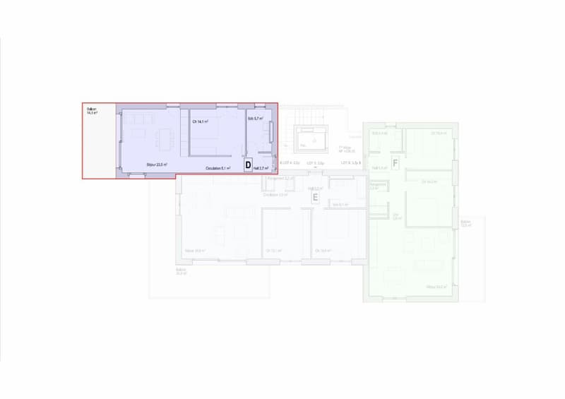 Les Carrels - Appartement de 2.5 pièces Lot 4/D (10)