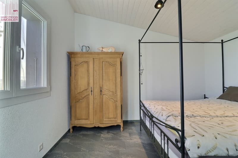 Chambre à coucher avec ouverture au sud