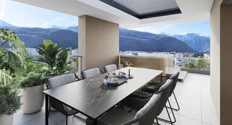 Superb 4.5-room attic apartment with through access (6)