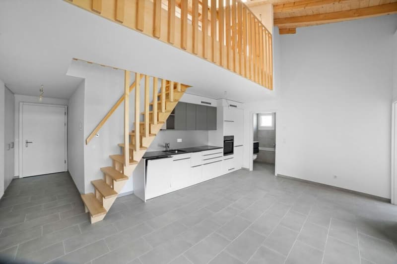 Attic of 3.5 rooms in a duplex in a NEW building! (1)