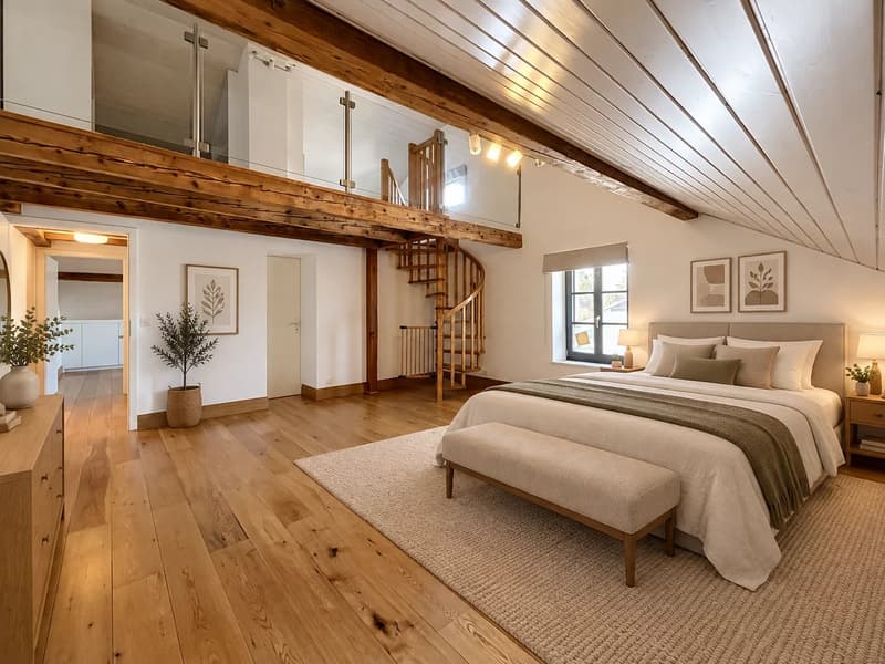 Appartement de charme sous les toits ? Au coeur du Vieux Meyrin (3)