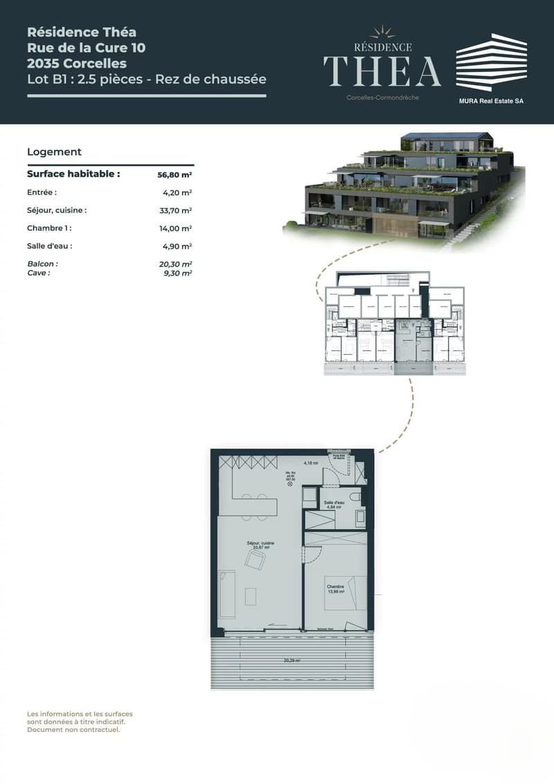 2.5-room apartment in Corcelles with lake and mountain views (6)