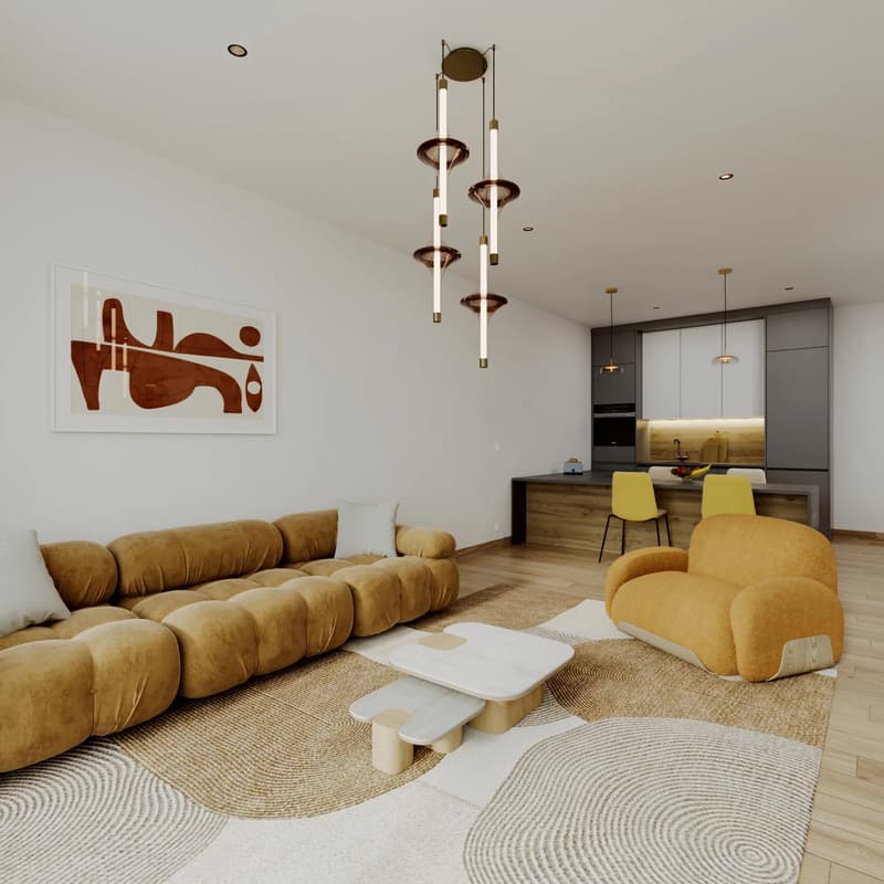 Appartamento di 2.5 locali a Corcelles con vista lago e Alpi (3)