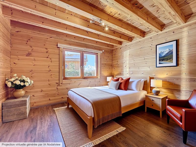 Chalet contemporain avec vue imprenable sur les Alpes (7)