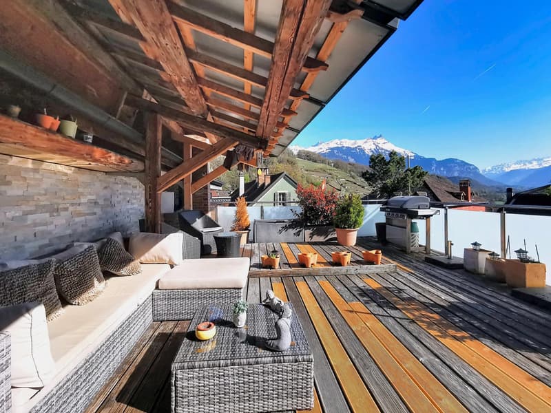 Charming duplex with a view of the Dents du Midi! (2)