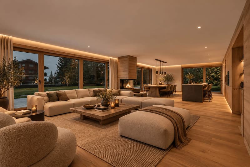 Spacious modern apartment in Chesières, 5.5 rooms (4)
