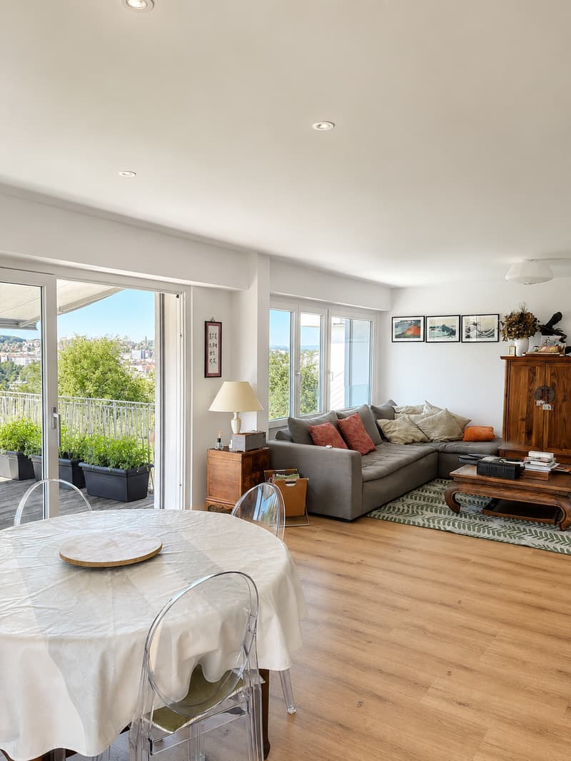 Appartement 4.5 pièces avec vue panoramique, terrasse & jardin (5)