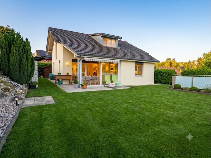 Beautiful individual villa in absolute calm with geothermal energy in Domdidier (1)