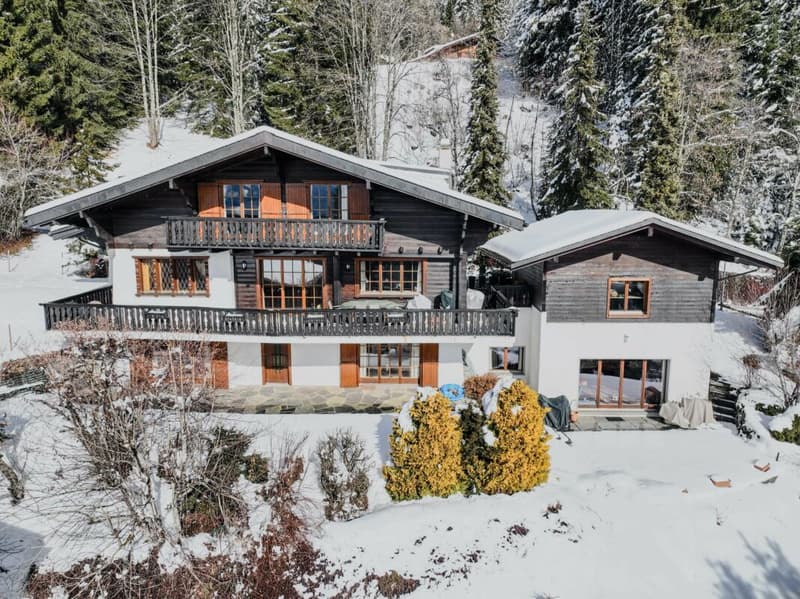 Three-story chalet in the residential complex with panoramic views of the Alps. (18)