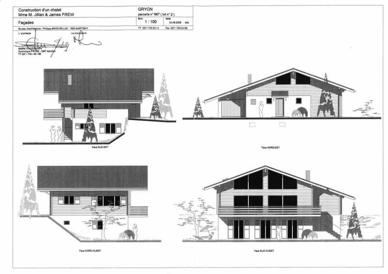 Plan façade