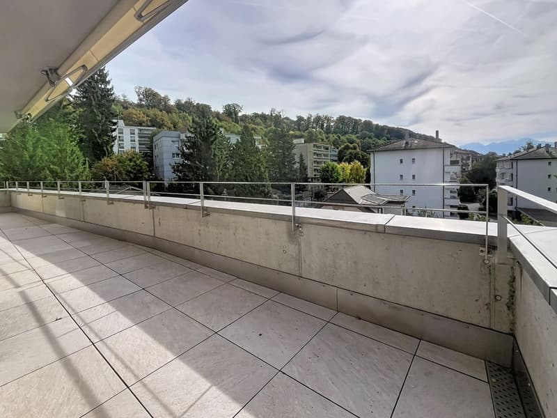 Attique avec ascenseur privatif et balcon périphérique (9)