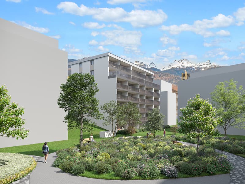 Ampio duplex di 3,5 locali al piano terra con accesso al giardino - Centro città (8)