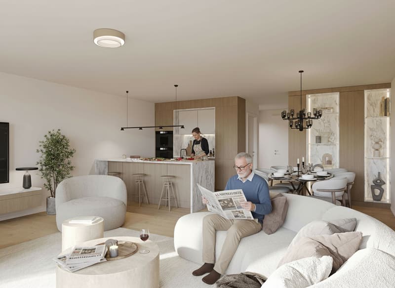 Ampio duplex di 3,5 locali al piano terra con accesso al giardino - Centro città (4)