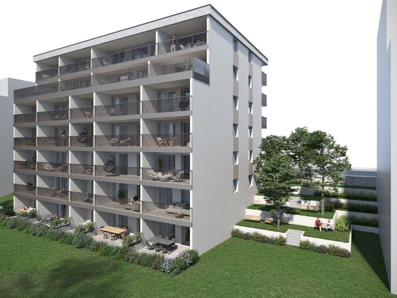 Ampio duplex di 3,5 locali al piano terra con accesso al giardino - Centro città (9)