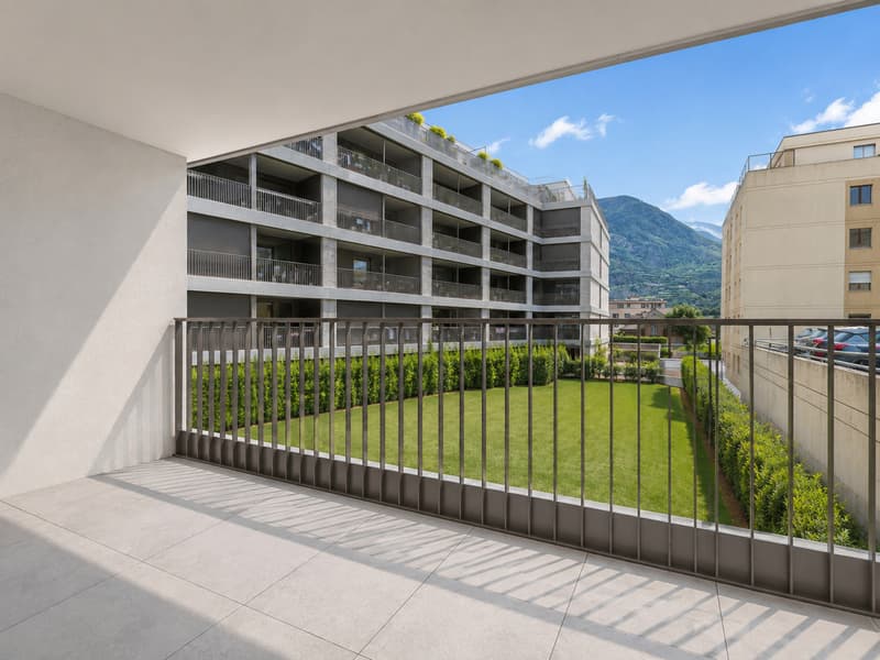 3,5 pièces duplex neuf au centre de Sierre - spacieux et urbain (9)