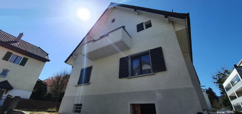 RARE : terrain à bâtir avec maison individuelle au quartier du Jura (1)