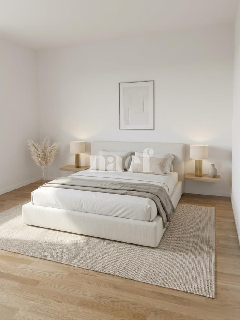 Joli appartement situé dans un quartier calme et verdoyant avec vue sur le lac. (6)
