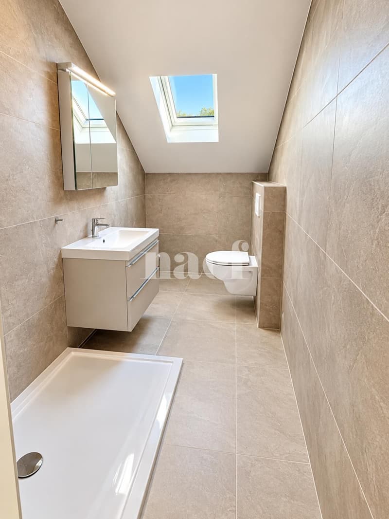 Appartement rénové avec charme, balcon et belle vue sur le lac et les montagnes (6)