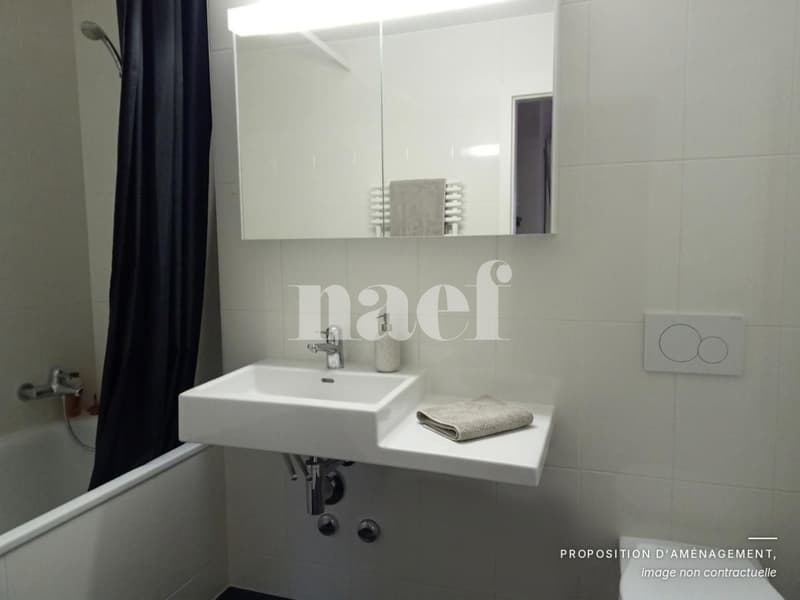 Appartement de 2 pièces au dernier étage - proche Maladière à Neuchâtel (4)