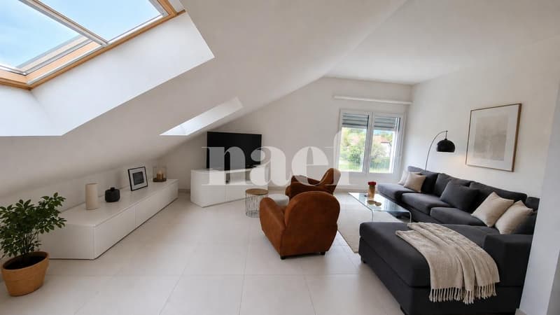 Beautiful apartment in the village center with 3 rooms of approx. 82m2 on the 3rd floor with communal garden (1)