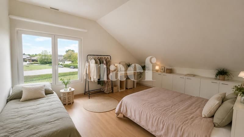 Beautiful apartment in the village center with 3 rooms of approx. 82m2 on the 3rd floor with communal garden (5)
