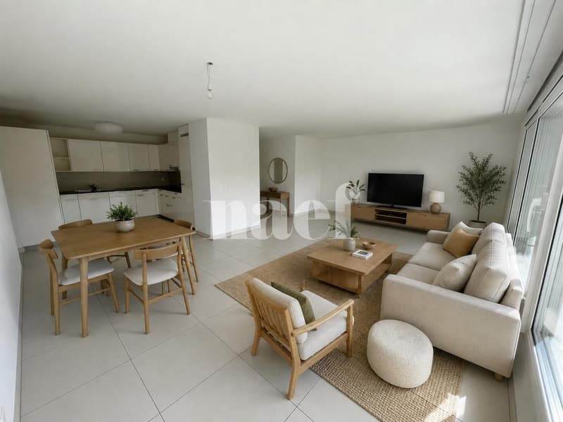 Au centre du village - Bel appartement de 3 pièces au 1er étage avec grand balcon (2)