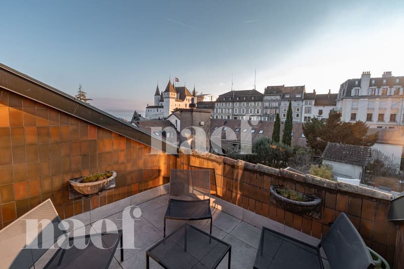 Im Herzen von Nyon - Schönes Gebäude mit vielen Büros und Blick auf das Schloss/See (4)