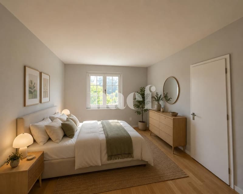 Geräumiges, vollständig renoviertes Doppelhaus mit 6 Zimmern im 1. Stock mit Balkon (3)