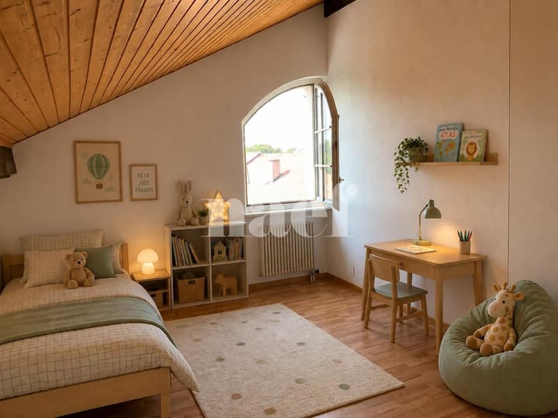 Incantevole appartamento duplex mansardato di 3 locali con balcone e vista campagna (5)