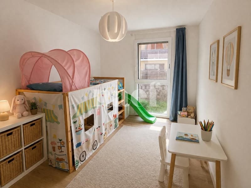 Bel appartement d'env. 95 m2 de 4.5 pièces au 1er étage avec balcon (5)