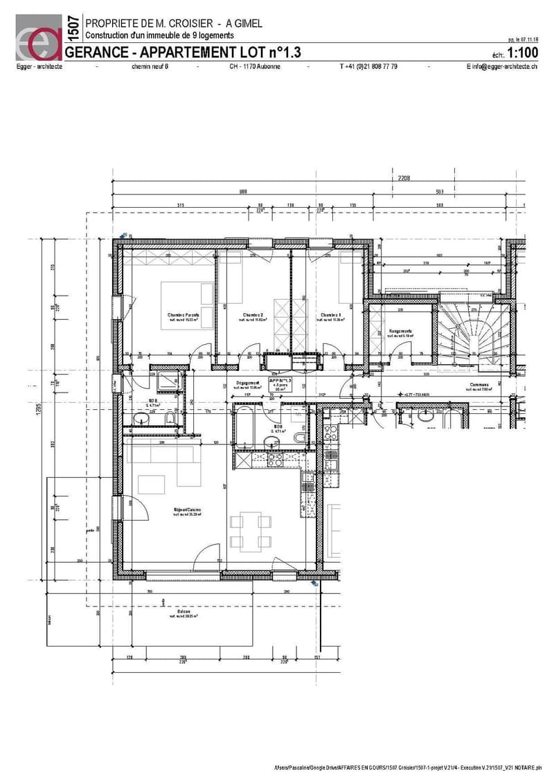 Bel appartement d'env. 95 m2 de 4.5 pièces au 1er étage avec balcon (7)