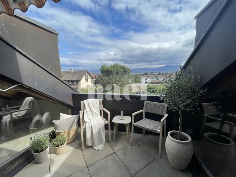Centre de Founex - Charmant appartement de 6 pièces en duplex au 2ème étage avec cheminée et balcon (1)