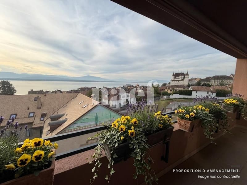 Bel appartement de 3 pièces au 3ème d'env. 76m2 avec balcon et magnifique vue lac (1)