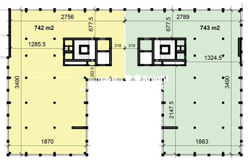 Nuovo progetto: uffici di ca. 865 m² (2)