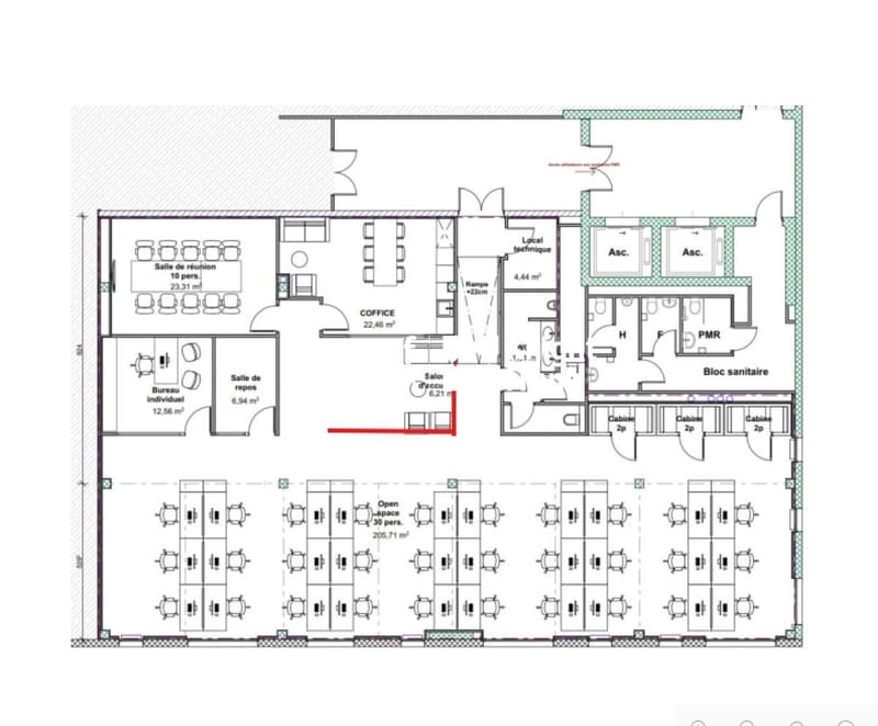 Thônex - Surface d'activité de 303 m² dans un immeuble récent (10)