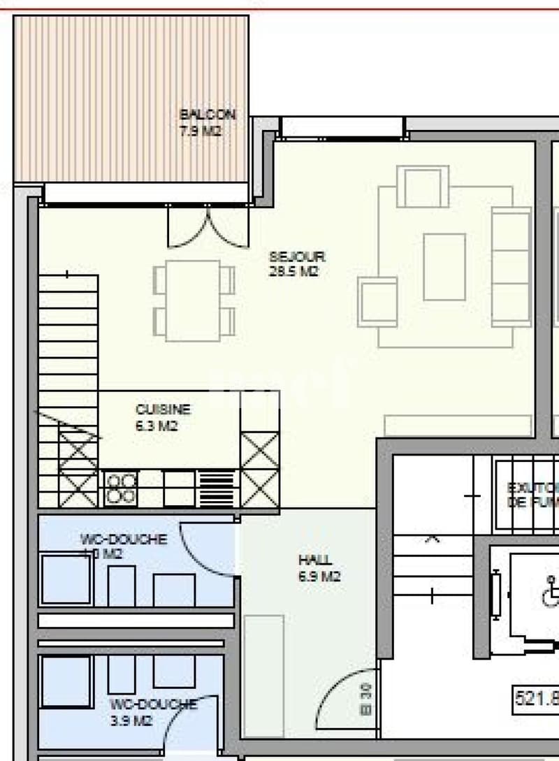 Dans quartier familial - Appartement de 2.5 pièces au troisième étage (9)